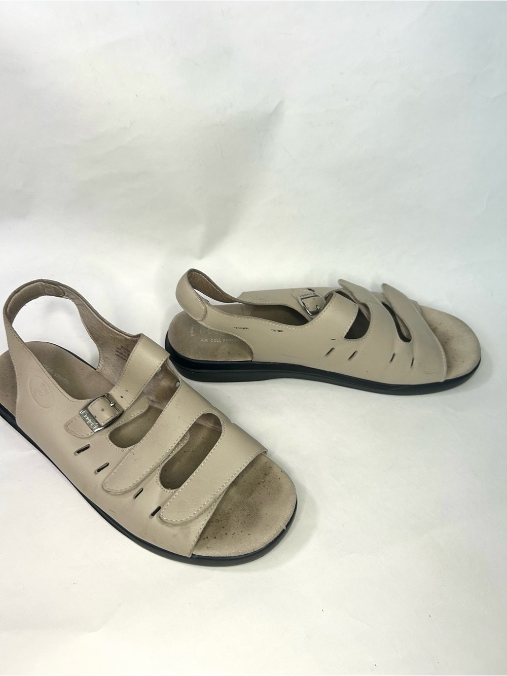 Propet Women's Beige Adjustable Strap Sandals